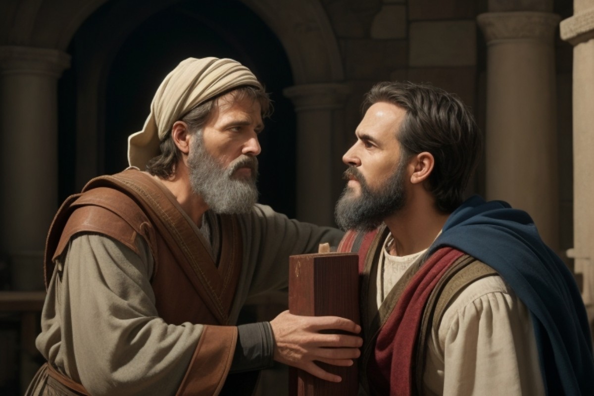 Os Missionários Paulo e Barnabé.